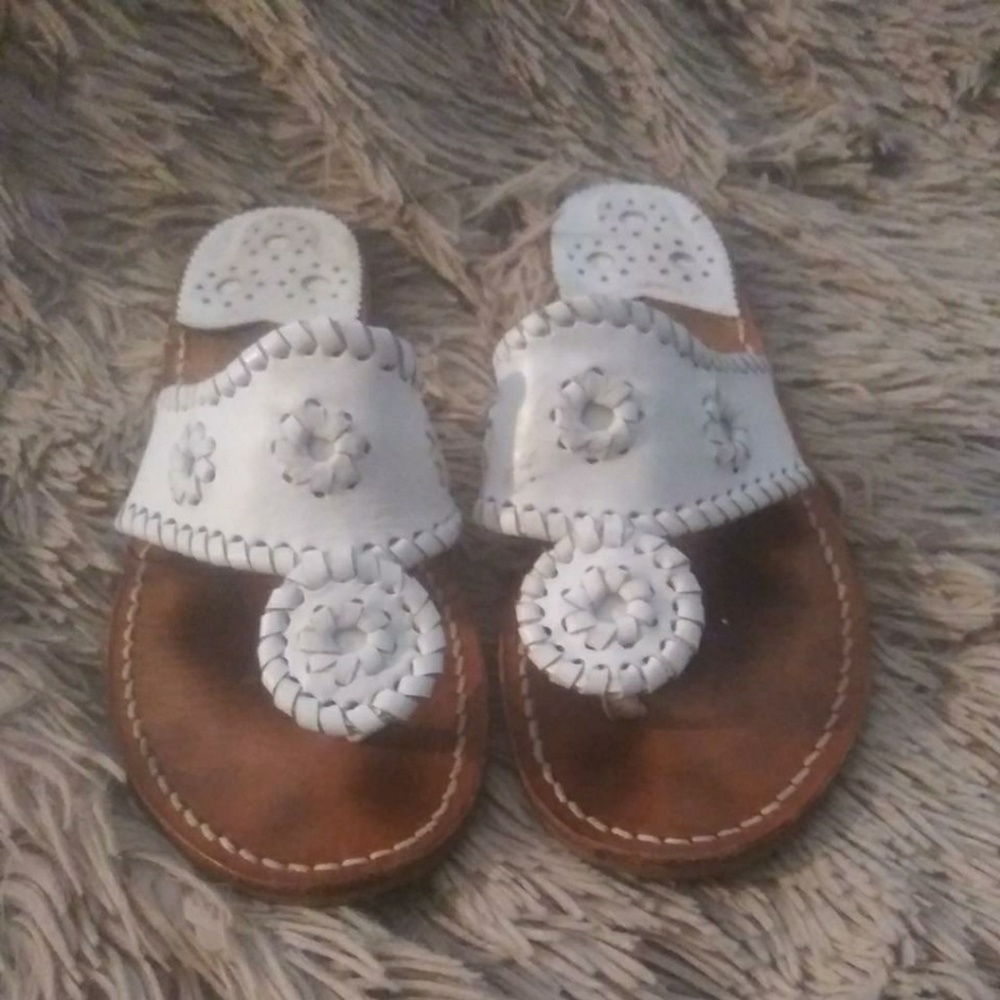 Jack Rogers White Sandals 5